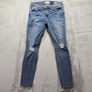 Frame Denim Women's Skinny Jeans in Blue